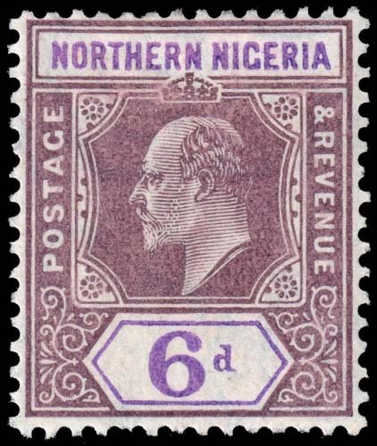 Northern Nigeria - Scott 24 - Mint-Hinged - Short Perforation Teeth