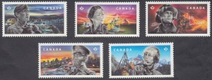 Canada - #3123a-e Emergency Responders Set of Five From Stamp Pane - MNH