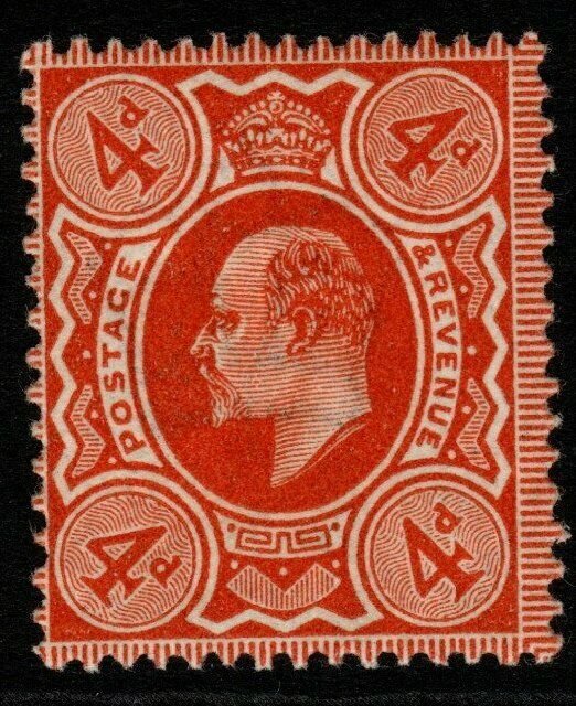 GB SGM27(3) 1911 4d VERY DEEP ORANGE HARRISON p15x14 MNH