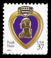 PCBstamps   US #3784A 37c Purple Heart, MNH, (46)