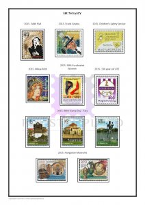 Hungary 1868-2020  PDF (DIGITAL) STAMP  ALBUM PAGES 