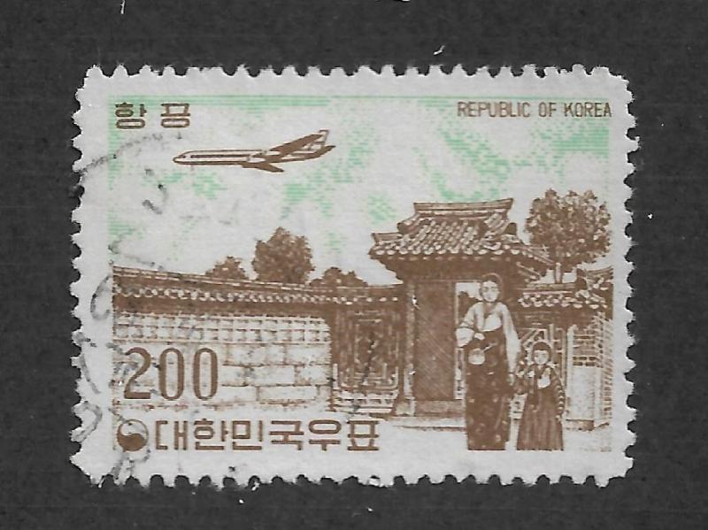 Korea Scott # C25 Air Mail F-VF Used ,scv $12 ,see pic !