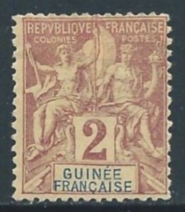 French Guinea #2 Mint No Gum 2c Navigation & Commerce