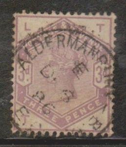 GREAT BRITAIN  Scott # 102 Used - QV With Nice Aldermanbury CDS