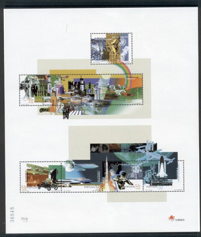 Science Physics Medicine Philosophy Art Literature Music Portugal MNH stamp set