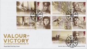 GB 2025 - Valour & Victory Collector / Smilers  Sheet FDC's (2) - GS173/LS171