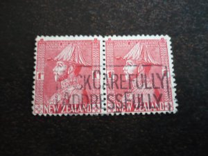 Stamps - New Zealand - Scott# 184 - Used Pair of Stamps