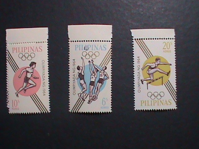 PHILIPPINES-1964-SC# 915-18TH OLYMPIC GAMES-TOKYO'64- JAPAN MNH-VERY FINE