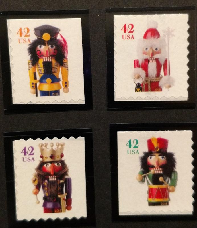 4368-71 MNH ATM Singles Nutcrackers Christmas 2008