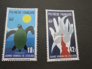 French Polynesia 1976 Sc 289-90 set MH