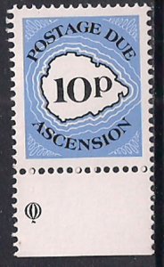 Ascension 1986 QE2 10p Postage Dues SG D5 MNH ( F1462 )