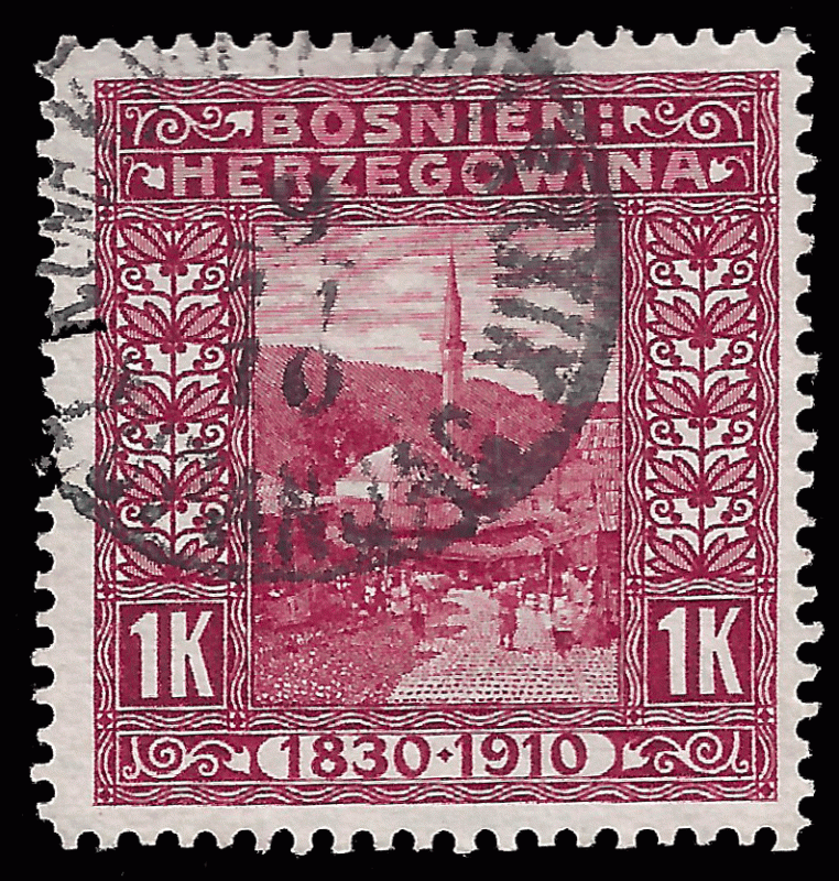 Bosnia & Herzegovina 1910 Sc 59 uvf Franz Joseph