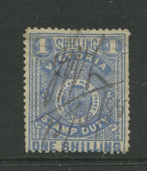 STAMP STATION PERTH: Australia Victoria #? Used 1879? Single 1/- Stamp