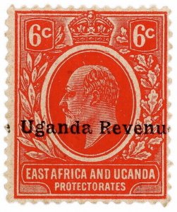 (I.B) KUT Revenue : Uganda Duty 6c (1907)