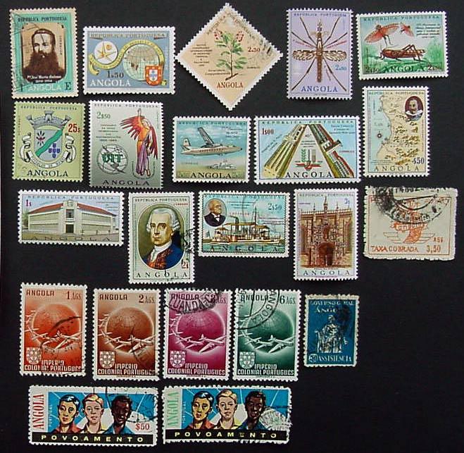 Packet, Angola, 48 Different, Scott 103 // RA18