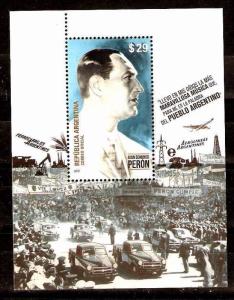 ARGENTINA 2015, PRESIDENT PERON s/sheet YV BL 147