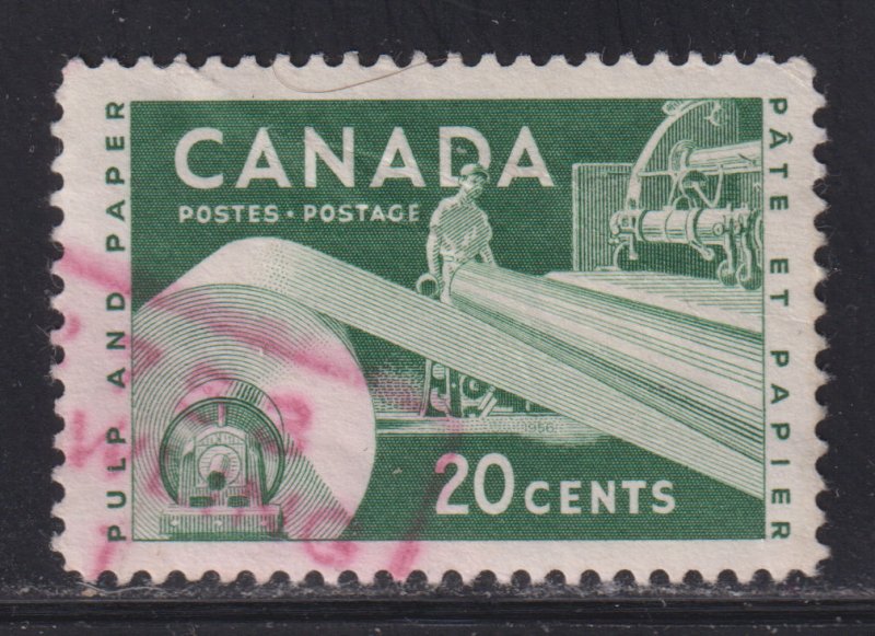 Canada 362 Paper Industry 20¢ 1956