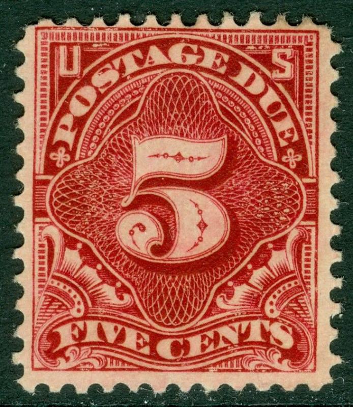 EDW1949SELL : USA 1895 Scott #J34 Mint OG. Small thin. Nice stamp. Catalog $300.