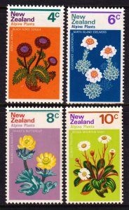 New Zealand 1972 Alpine Plants Complete Mint MNH Set SC 500-503