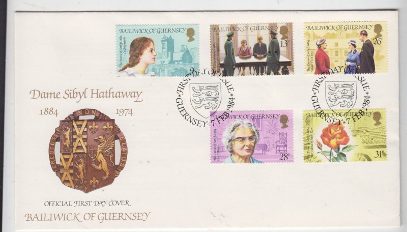 Guernsey - Dame of Sark 1984 - on Official  FDC