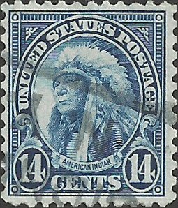 # 695 Used Dark Blue American Indian