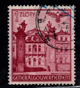 Poland Scott N71 Used German occupation stamp