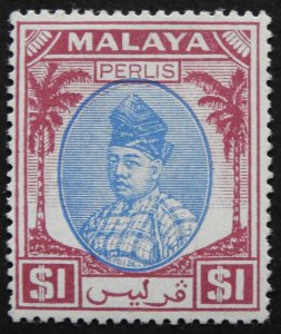 Malaya/Perlis 1951 One Dollar SG 25 mint