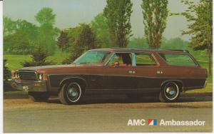 AMC 1973 Ambassador Dealer postcard - unused