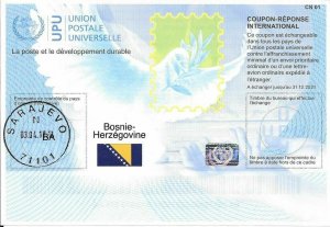 BOSNIA&HERZ. - (IRC) INTERNATIONAL REPLY COUPON (31.12.2021) (POSTMARKED), MNH