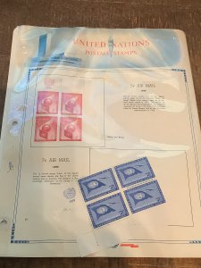 UNITED NATIONS MINT COLLECTION ON ALBUM PAGES