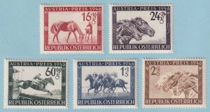 AUSTRIA B179 - B183 SEMI-POSTAL  MINT NEVER HINGED OG ** SET - VERY FINE! - M763