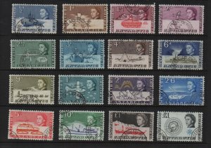 British Antarctic 1963 SG1-15a Superb complete used set of 16