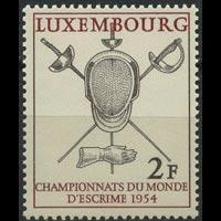 LUXEMBOURG 1954 - Scott# 298 Fencing Set of 1 NH