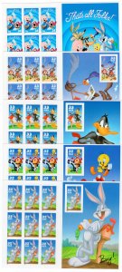 Scott #3137-3306-3204-3391-3534 (Bugs Bunny Plus) (5) Sheets of 10 Stamps - MNH