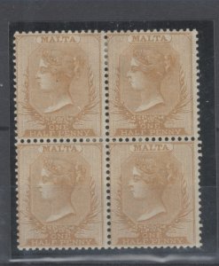 Malta Scott 7 mint (2 MNH) block