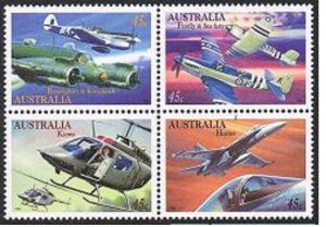 Australia 1481-1484a, MNH. Military Aviation, 1996. Firefly,Sea Fury,Beaufighter