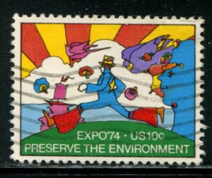 1527 US 10c Worlds Fair Expo '74, used