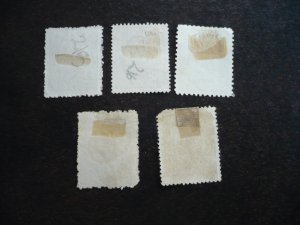 Stamps - Romania - Scott# 217-219,222,223 - Used Part Set of 5 Stamps