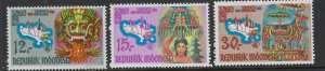 Indonesia 763-65 MNH 1969 set (fe5369)