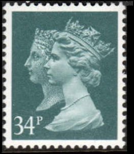 Great Britain  #MH197, no phosphor bands,  Mint NH CV $2.25