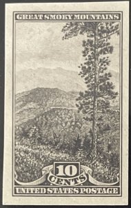 Scott #765 1935 10¢ Nat. Parks Great Smoky Mountains Sp. Pr. imperf MNH NGAI XF
