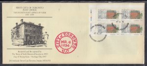 Canada - Feb 16, 1987 York Historical Society Souvenir Cover