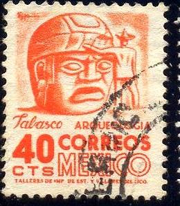 Stone Head, Tabasco, Mexico stamp SC#862 used