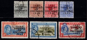 Bahamas 1942 450th Anniv. Of Columbus Landing, Part Set [Used]