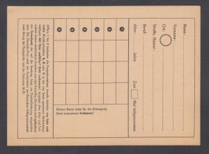 Germany H&G X2 mint. 1950 10pf Radio Lottery Card, fresh