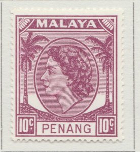 1954 Malaysia Penang 10cMH* Stamp A29P17F32437-