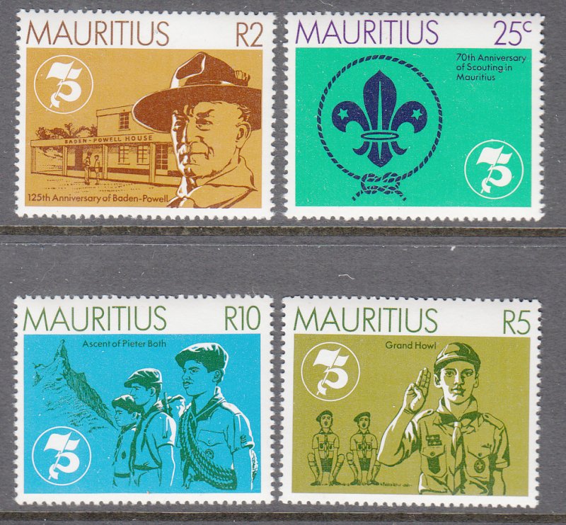 Mauritius 540-543 Boy Scouts MNH VF