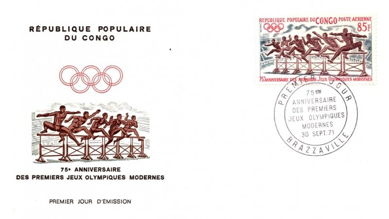 Congo, Worldwide First Day Cover, Olympics