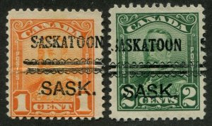 Canada Precancel SASKATOON 1-149, 1-150