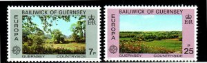 GUERNSEY #147-148  1977  TALBOTS VALLEY     MINT  VF NH  O.G  a